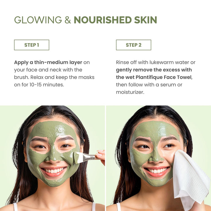 Korean Skincare Clay Mask – Hydrating Mud Mask with Avocado & Superfoods, Dermatologist-Tested for Face & Body – Vegan, 3.4 Oz/100Ml