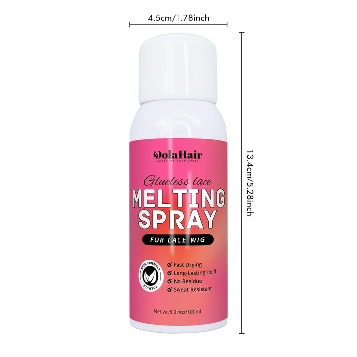 Lace Glue Kit - Complete Set with Lace Tint Mousse, Wig Installation & Melting Spray(Medium Brown)