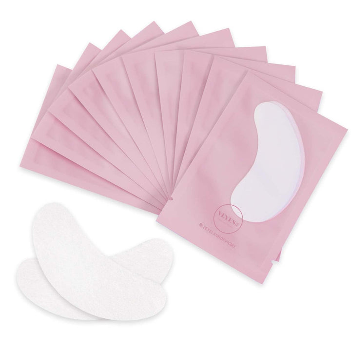 INC 50 Pairs Pink Hydrogel Eye Patch Eyelash Extension Natural Lint Free under Eye Gel Pads Lash Extension Supplies & Beauty Tools