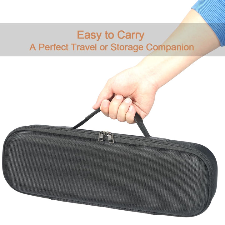 Hard Storage Case Compatible with Dyson Airstrait Straightener, Travel Carrying Bag. (Case Only). - Black(Black Lining)