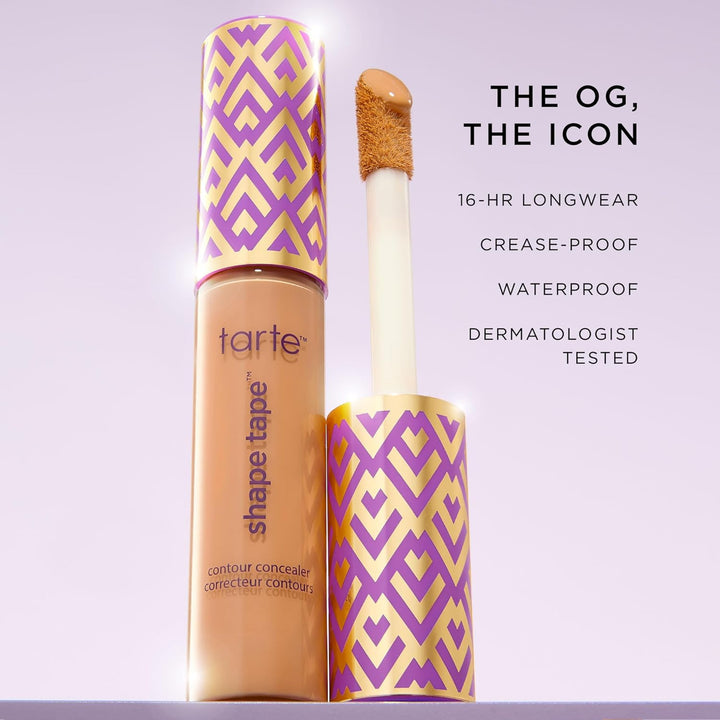 Shape Tape Concealer – Full-Coverage, Matte Finish for under Eye, Dark Circles, Fine Lines, Redness & Discoloration, Longwear, Dermatologist-Tested, Vegan, Cruelty-Free