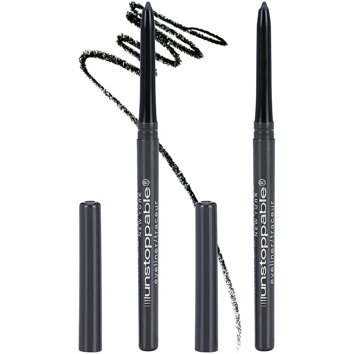 Unstoppable Waterproof Mechanical Black Eyeliner Pencil, Easy to Apply, Smooth Glide, up to 24 Hour Wear, Onyx