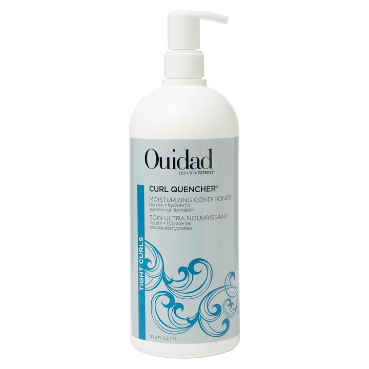Ouidad Curl Quencher Moisturizing Conditioner, Curl Defining Hair Conditioner for Soft, Nourished & Hydrated Curls, Helps Repair Damage, Creamy Detangling Conditioner, for Tight Curls
