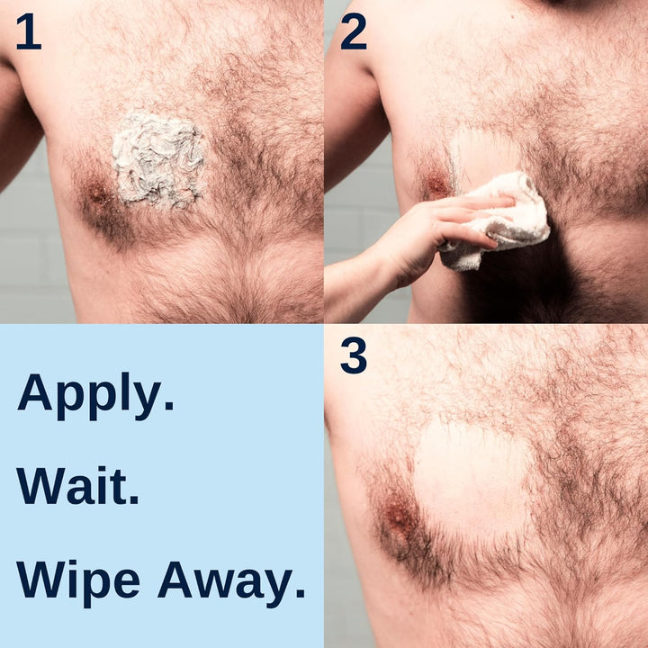 Intimate/Private at Home Hair Removal Cream for Men - Painless, Flawless, Soothing Depilatory for Unwanted Coarse Male Body Hair, 100Ml