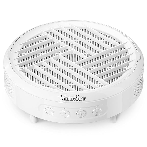 Compact Nail Dust Collector,Hpro 3800RPM Vacuum Fan Dust Extractor with Reusable Filter for Salon & Home,White