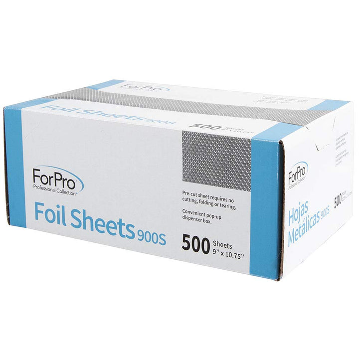 Embossed Foil Sheets 900S, Aluminum Foil, Popup Dispenser for Hair Color Application and Highlighting, Food Safe, 9” W X 10.75” L, 500 Count