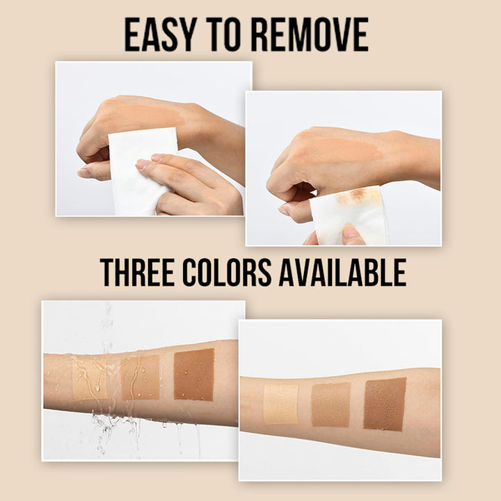 O’CHEAL Waterproof Leg Makeup Cream, No Transfer Tattoo Cover Up&Scar Concealer, Long Lasting Body Foundation for Flawless Skin, Leg Varicose Vein Cover Up, Suitable All Skin Tones (Nature)