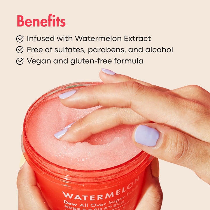 Watermelon Dew All over Body & Face Serum, Hydrating Serum for Glowing Skin, Korean Skincare, Watermelon Extract, Aloe Leaf Extract & Centella Asiatica, All Skin Types