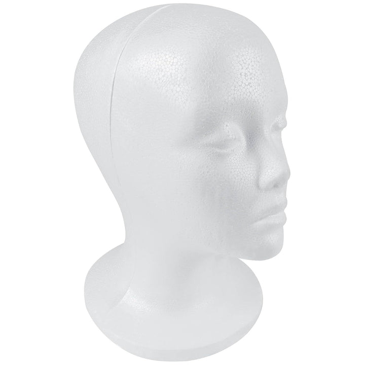 Styrofoam Model Heads ,Hat Wig Foam Mannequin Female Wig Head Stand ,Mannequin Head for Wigs , Wig Holder - round Base , 11 Inches Female Mannequin Head -1 Piece
