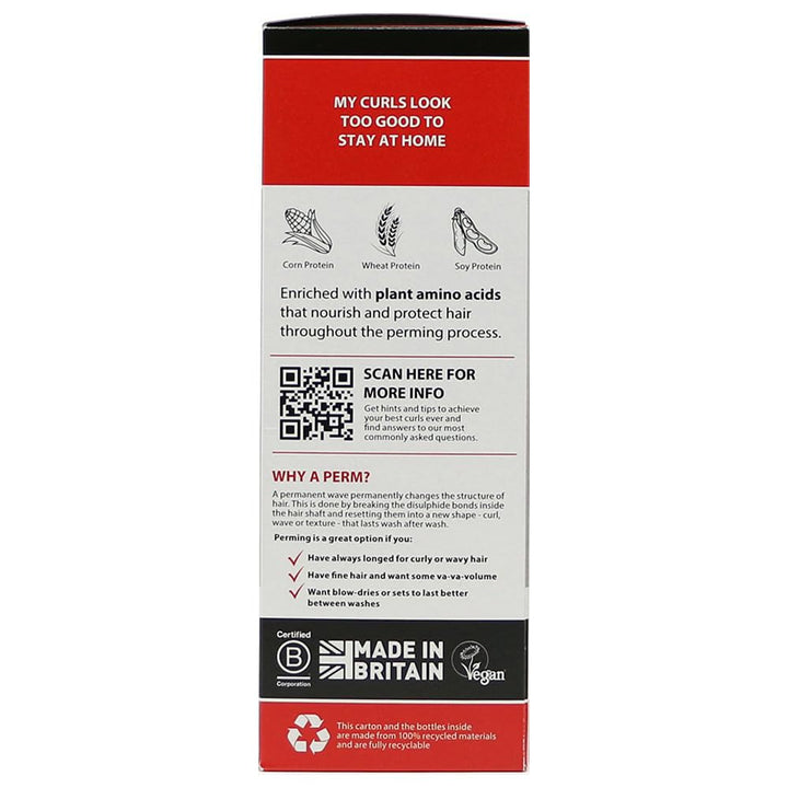 Pin-Up End Curl Home Perm for Short Hair, Defined and Long-Lasting Results 130Ml