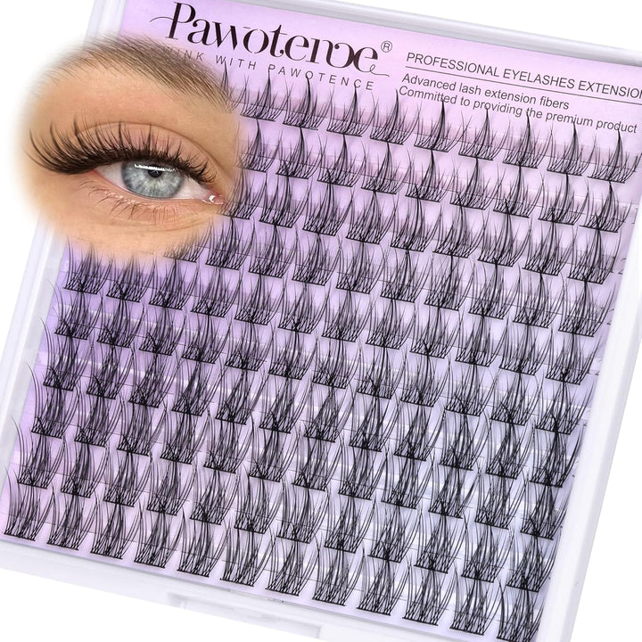 Lash Clusters Wispy Cluster Eyelash Extensions 10-18Mm Individual Lashes DIY Cluster Lashes Extension Soft Comfortable Eyelash Clusters with Thin Band