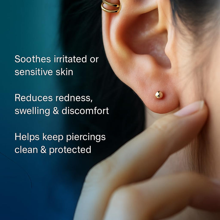 after Piercing Ear Care Solution 4 Oz 2-Pack – Gentle Piercing Care for Newly Pierced Ears