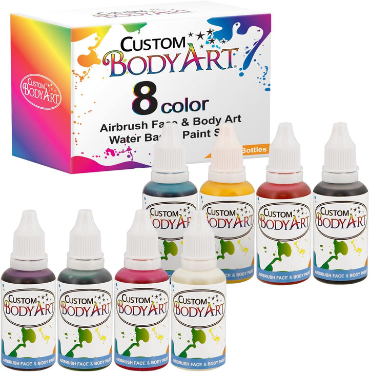 4 Color  Water-Based Airbrush Face and Body Paint Make-Up Kit