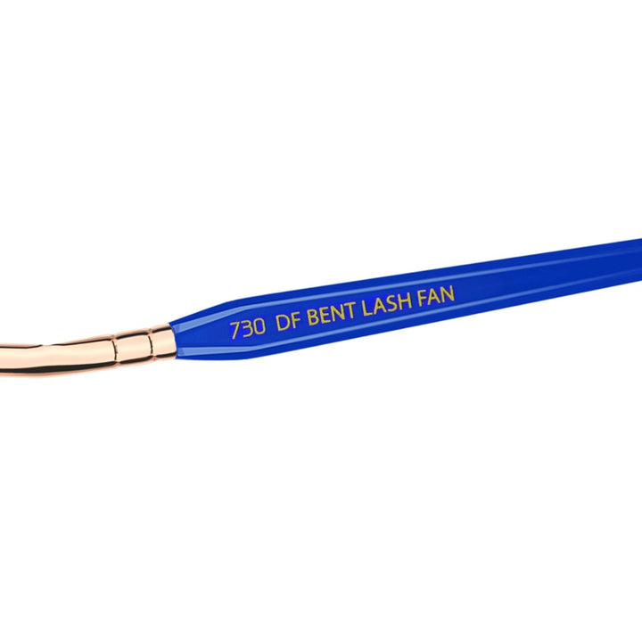 Professional Makeup Brush - Golden Triangle 730 Bent Mascara Fan - with All Vegan and Soft Synthetic Fibers, for Applying Mascara (Blue, 1Pc)