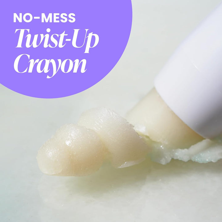 3-In-1 Lip Scrub Exfoliator & Moisturizer, Lip Exfoliator Scrub, Hydrating Balm for Soft, Nourished, Flake-Free Lips with One-Step Prep, 0.10Oz