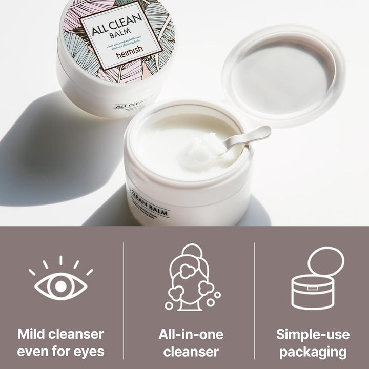 All Clean Balm 4.0Fl.Oz/120Ml - Cleansing Balm, Waterproof Makeup Remover, Face Cleanser, Oil Based Cleanser, Korean Skincare with Natural Aroma Oil, Vegan, for All Skin Types