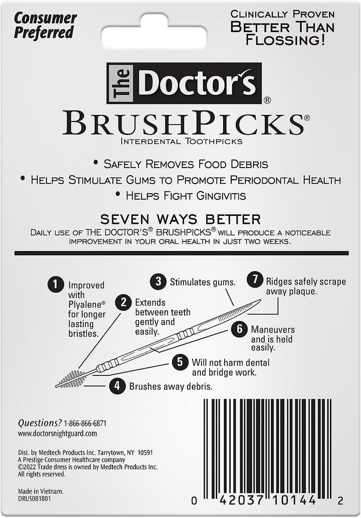 Brushpicks Interdental Toothpicks, 275 Picks