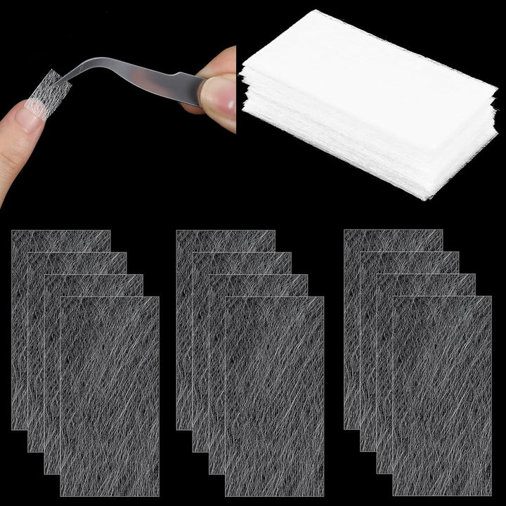 200 Pcs Silk Nail Wraps Extensions Fiberglass Nail Silk Wrap Art Extension Protector Nails Repair Kit for Split Broken Natural Nails Ideal for Home and Salon Use