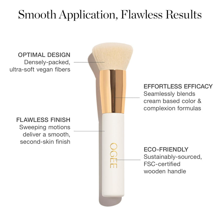 Blender Brush - Professional Quality Makeup Brush - Ultra-Soft Foundation Brush with Vegan Bristles for Flawless Makeup Application