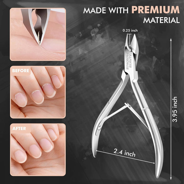 Professional Cuticle Cutter Trimmer Manicure Tools with Double Spring– Perfect Nail Care Tool for Manicure & Pedicure Beauty at Home/Spa/Saloon