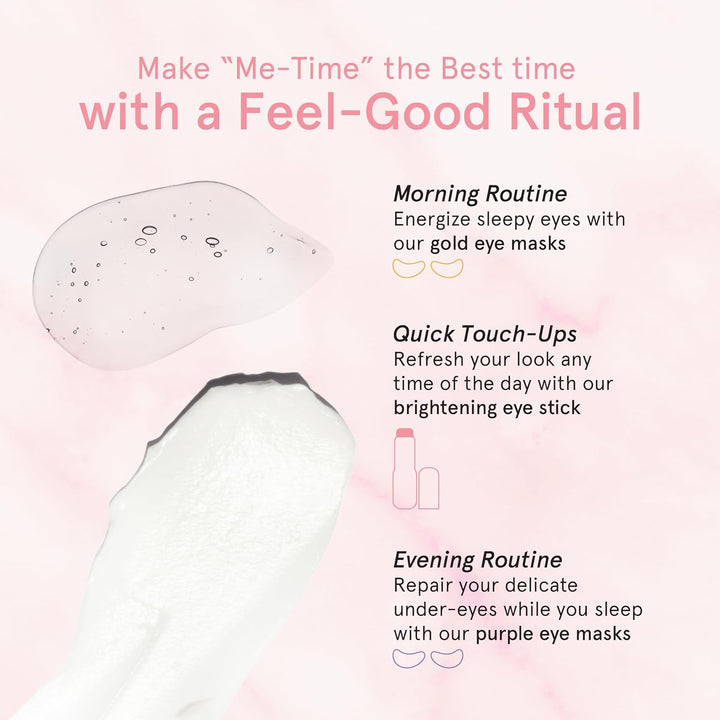 under Eye Brightener Balm Stick - Travel Essentials - Caffeine Eye Cream for Dark Circles, Puffiness, Wrinkles - Vegan Moisturizer Stick with Niacinamide, Hyaluronic Acid (0.13Oz/3.5G)