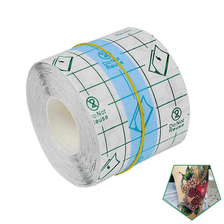 Tattoo Aftercare Bandage Roll 6" X 2 Yard - Waterproof Transparent Film for Tattoo Initial Healing and Skin Repair Adhesive Tattoo Supply Wrap