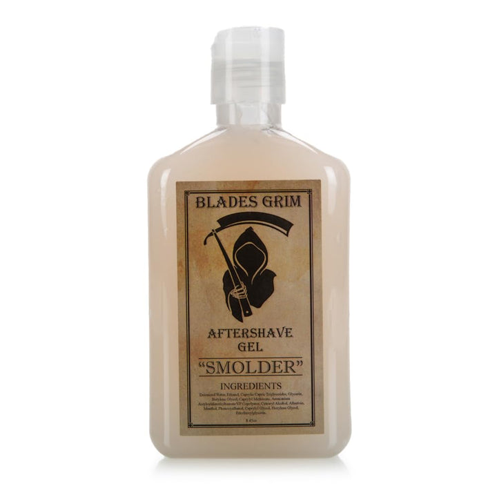 – Aftershave Gel, Handmade in the USA (Smolder, 8.45Oz)
