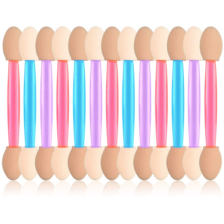 Eyeshadow Applicators Double Sided, 50PCS Eyeshadow Brush 2.4 Inch Makeup Applicator Sticks for Women Girls, Black