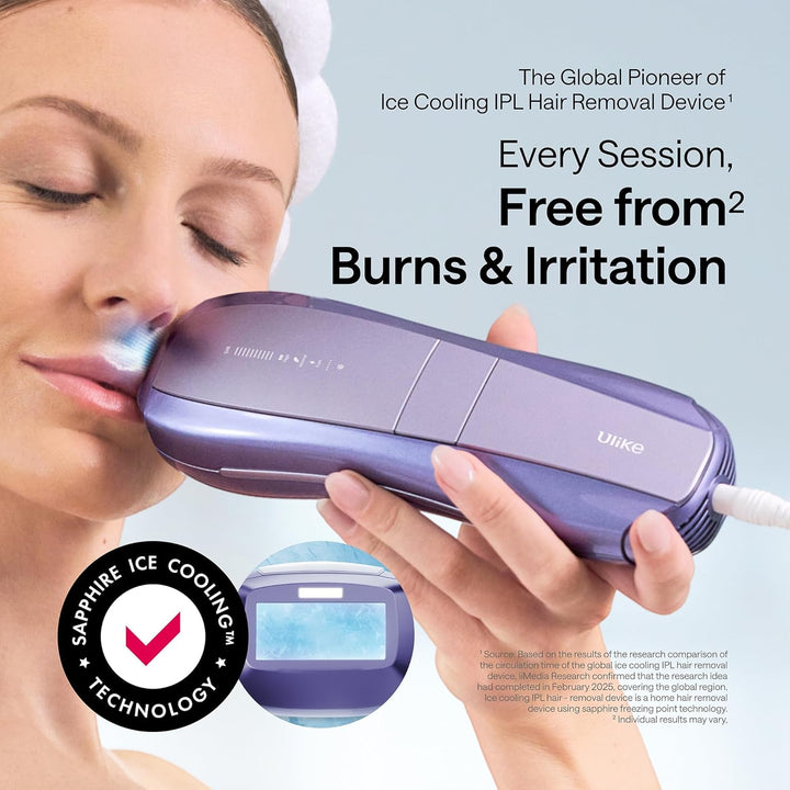 Laser Hair Removal Device Air 10 Ipl Gift for Women and Men, Ice Cool and Permanent Hair Reduction for Nearly Painless, Dual Lights, Skin Sensor & USHR Mode Hair Removal in 10Mins from Home