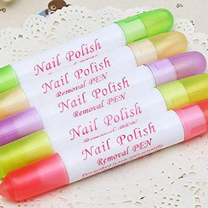 1 Pc Women Nail Art Polish Corrector Pen Remover Mistakes Cleaner with 3 Tips