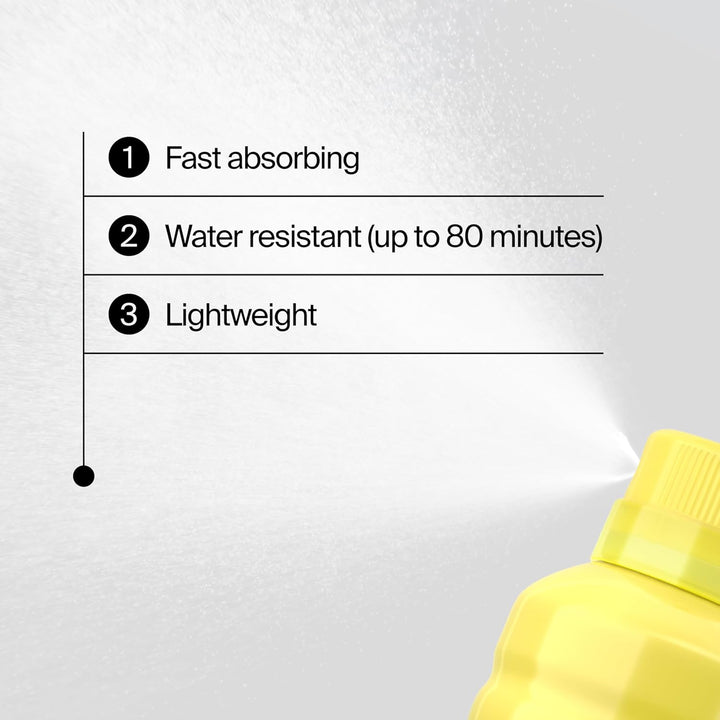 Beach Defense Sunscreen Spray SPF 70 - Broad Spectrum Sun Protection for Face & Body, Water-Resistant Sunscreen Formula, Lightweight & Fast-Absorbing, 6.5 Fl. Oz. (184 Ml)