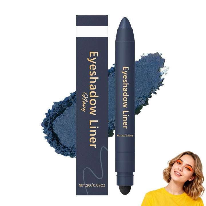 Shadow Liner Duo Plum: 2-In-1 Waterproof Eyeliner & Eyeshadow Stick, Smooth & Easy to Apply for Smoky or Natural Looks 6 Colors (2PCS-D)