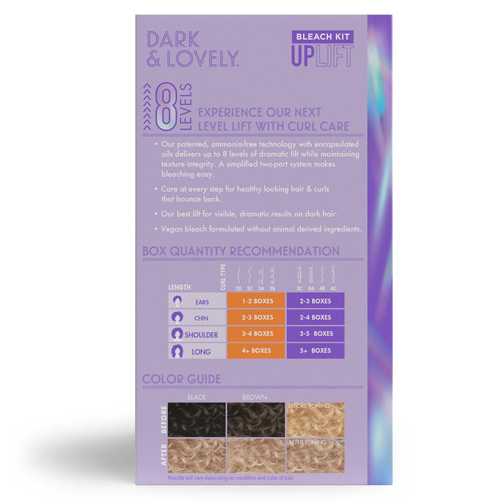 -Carson Interbeauty Dark and Lovely® Uplift Bleaching Kit with Powder, Developer, and Toner for Blonde Hair