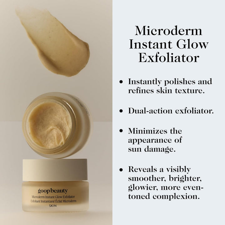 Beauty Microderm Exfoliator | Microdermabrasion Scrub to Smooth Textured Skin | Physical & Chemical Exfoliant | Micro-Exfoliating Minerals & Glycolic Acid | 0.5 Fl Oz