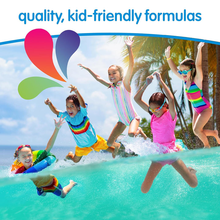 Kids Swim 3-In-1 Shampoo, Conditioner & Body Wash - 3-In-1 Combo Pool Shampoo & Conditioner for Swimmers - Salt & Chlorine Removing Activated Charcoal