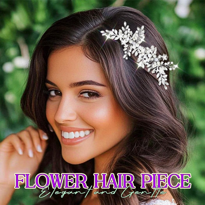 Wedding Hair Clips Silver Rhinestone Bridal Headpiece Prom Hair Accessories for Women