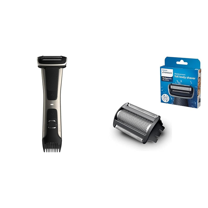 Philips  Bodygroom 7000 Series, Showerproof Groin and Body Trimmer for Men, Precise Body Grooming, Adjustable Comb, Safe Even below the Belt, 80 Min. Runtime, Model BG7030/49