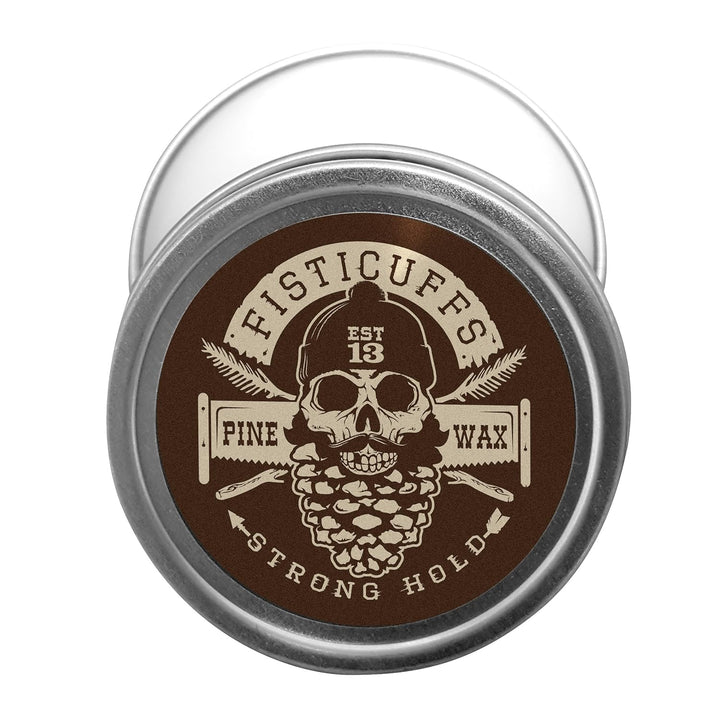 Fisticuffs Strong Hold Mustache Wax Gentlemen'S Blend 1 OZ. Tin