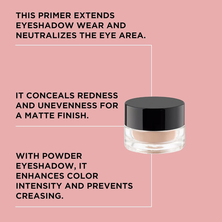 All in One Eye Primer - Long-Lasting Eyeshadow Base, Neutralizing & Concealing - Makeup Primer for Vibrant, Crease-Free Eye Makeup – 0.17 Fl. Oz