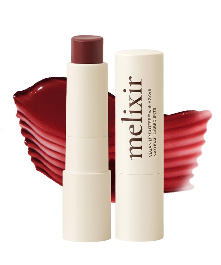 Vegan Lip Butter (12 Colors), Hydrating Tinted Lip Balm Stick, Bee-Free, Petrolatum-Free, Plant-Based, Moisturizes Dry & Chapped Lips with Shea Butter, Sheer, Natural Finish - #02 Nudy Rose