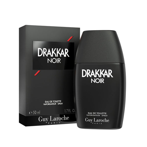 Guy Laroche Drakkar Noir Iconic Designer Fragrance - Intense & Powerful Eau De Toilette - Fougere Blend & Aromatic Spices - Long Lasting Mens Cologne - Day and Evening Scent