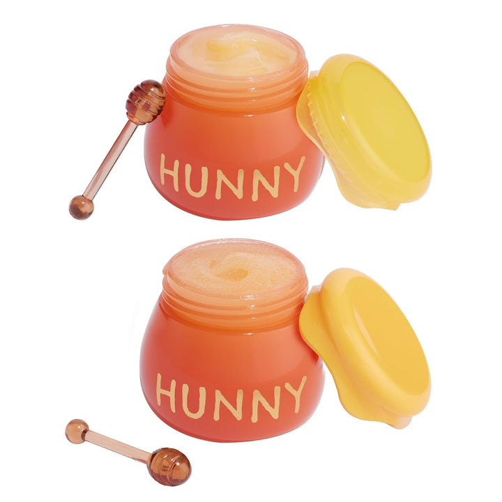 X Winnie the Pooh Lip Scrub & Mask Set - Vegan & Cruelty-Free Lip Care Duo - Exfoliates, Moisturizes & Softens - Enriched with a Honey Flavor - Hunny Pot (2 Count)