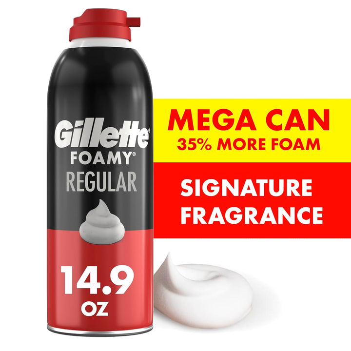 Foamy Classic Shave Foam for Men, Protection against Shaving Irritation, Quick and Smooth Shave, Shaving Cream, 14.9 Oz