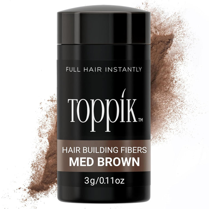Toppik Hair Building Fibers, Fill in Fine or Thinning Hair Instantly Thicker, Fuller Looking Hair 9 Shades,4 Size Options