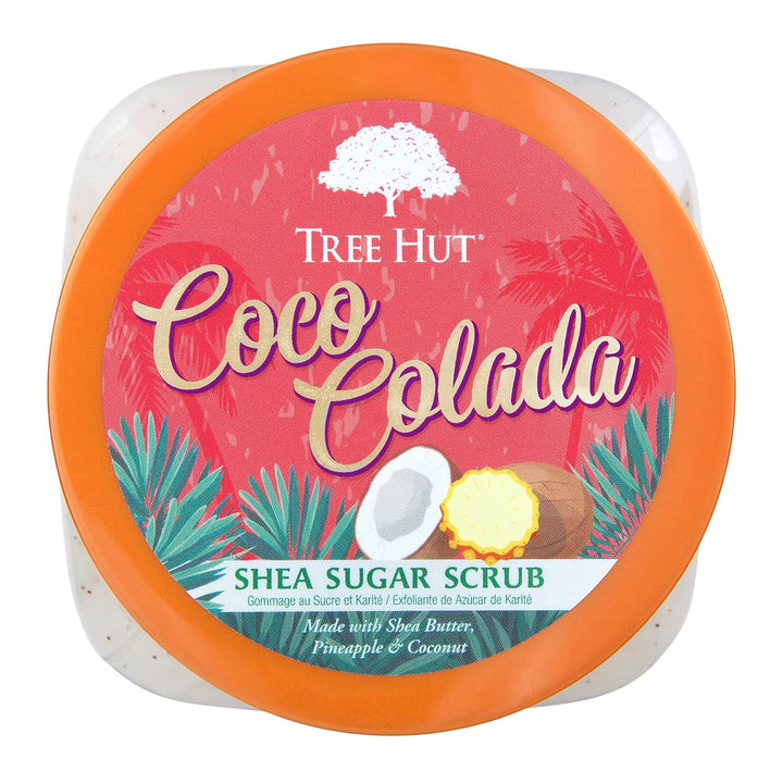 Coco Colada Shea Sugar Scrub, 18 Oz, Ultra Hydrating and Exfoliating Scrub for Nourishing Essential Body Care