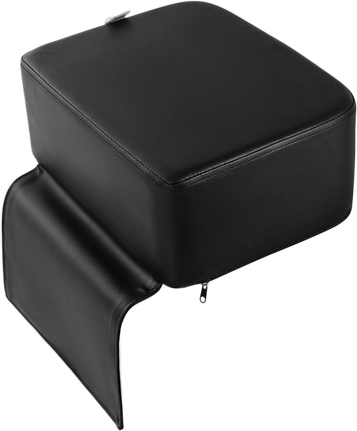 Children Leather Cushion Oversize Barber Salon Booster Seat,Spa Equipment Black