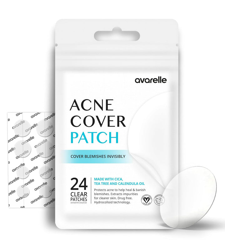 Acne Cover Patches, Eligible Hydrocolloid Pimple Patches for Face with Tea Tree Oil, Korean Skincare Zit Patches for Face | HSA Store Eligible Items | Vegan, Cruelty-Free