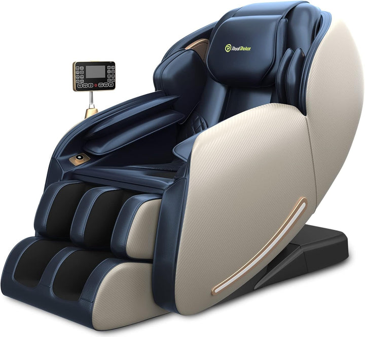 2025 Massage Chair Full Body,Zero Gravity 3D Sl-Track Shiatsu Massage Recliner Chair with Heat Body Scan Bluetooth Foot Roller APP Control, Child Lock, Favor-06,Brown