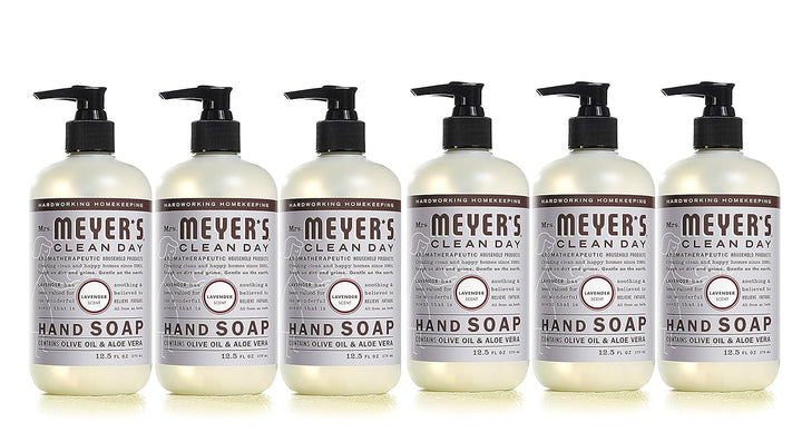 CLEAN DAY Hand Soap, Made with Essential Oils, Biodegradable Formula, Rain Water, 12.5 Fl. Oz - Pack of 3