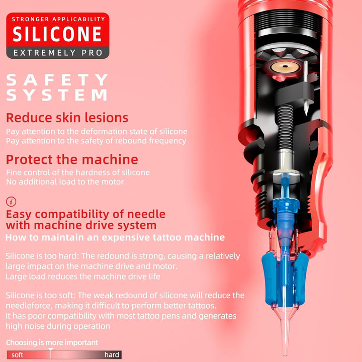 POSEIDON Tattoo Gun Kit - Wireless Tattoo Pen Kit Tattoo Kit with 2Pcs Tattoo Battery and 20 Pcs Tattoo Cartridge Needles, Complete Tattoo Machine Kit Tattoo Supplies for Beginners